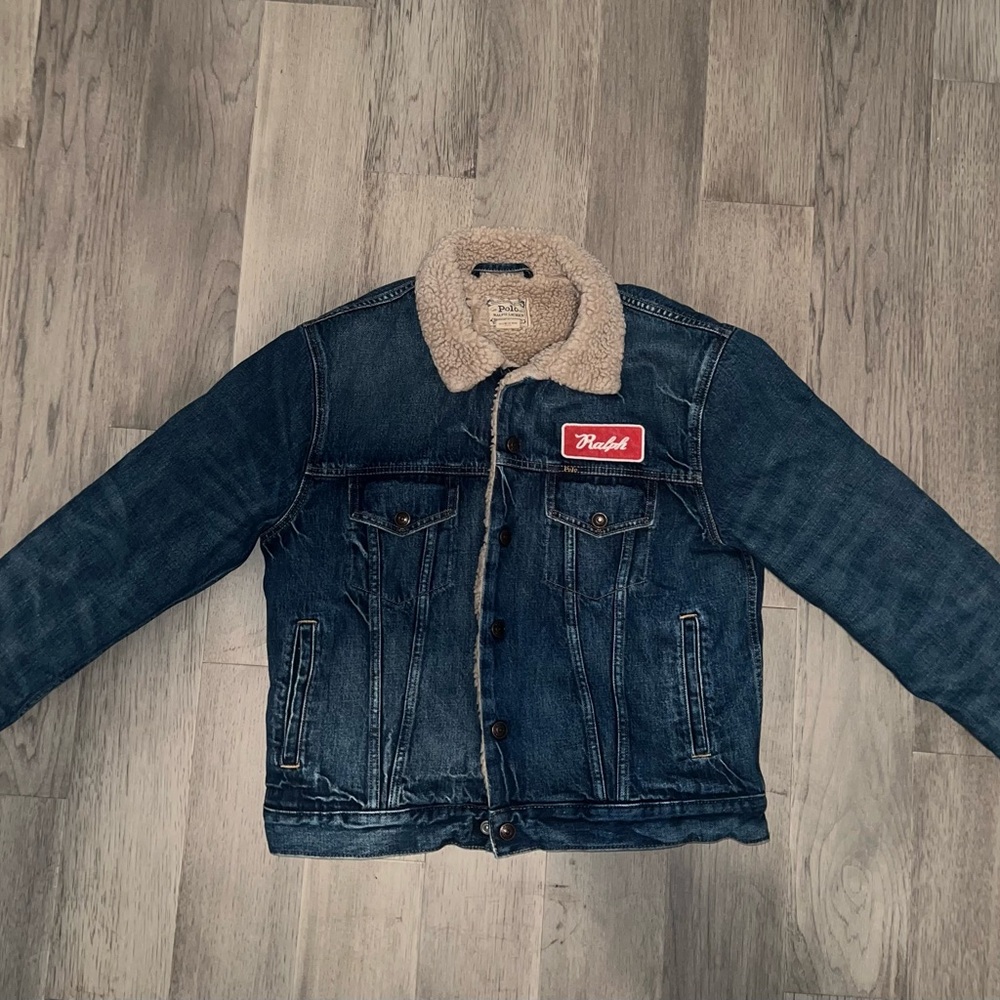 COPY - Polo Ralph Lauren sherpa lined denim trucker jacket size M. Worn Once li…